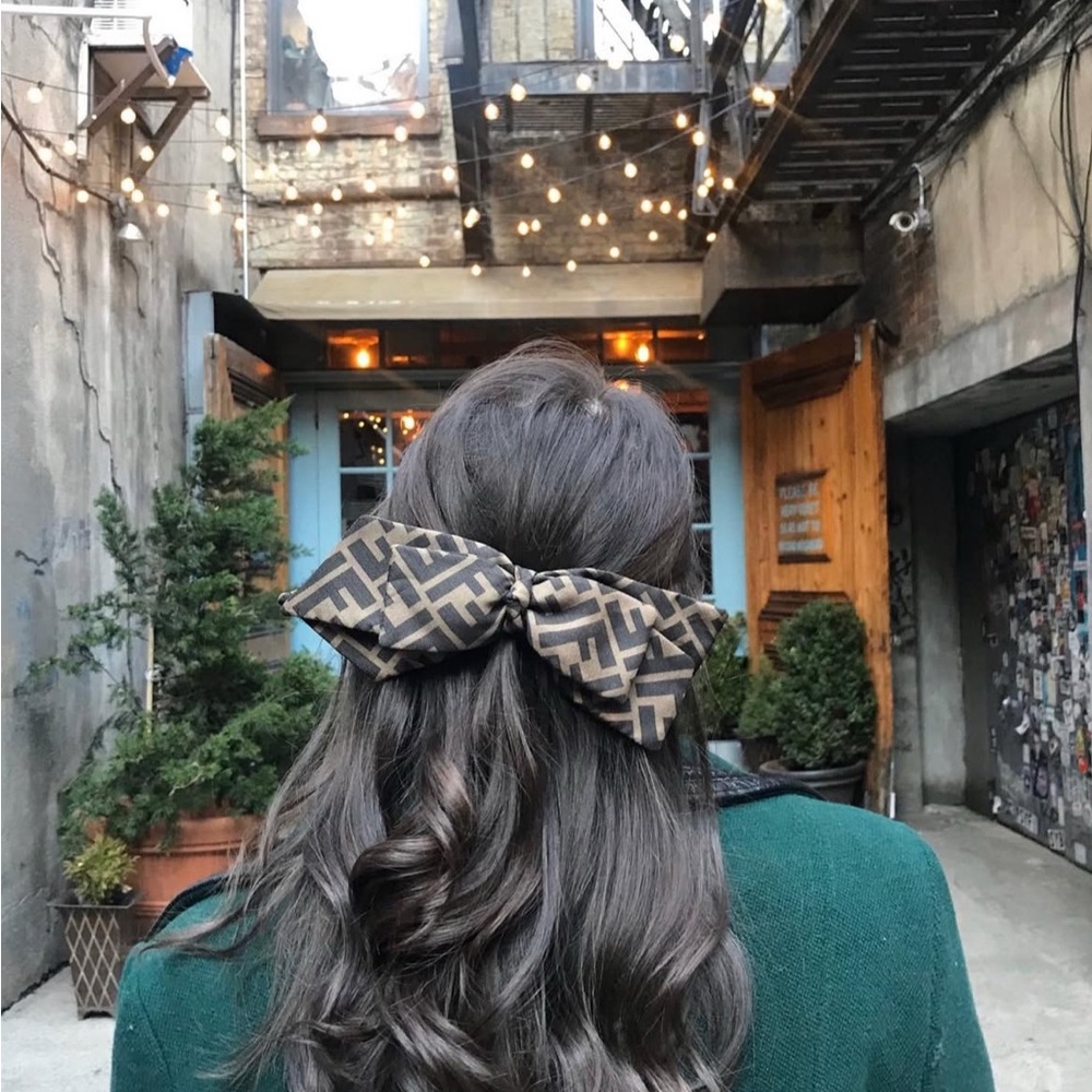 Fendi Brown Hair Bow